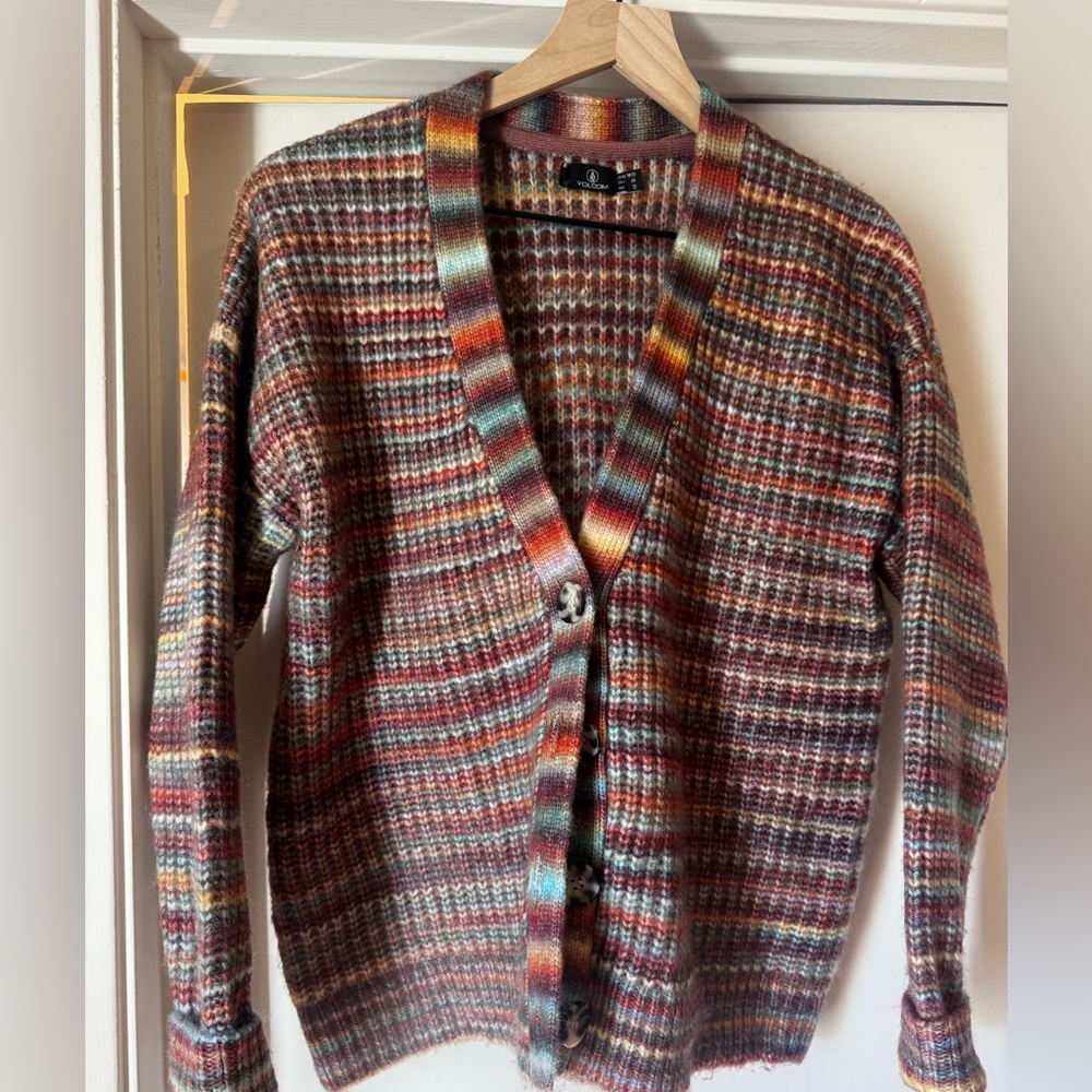Volcom Multicolor Striped cardigan
